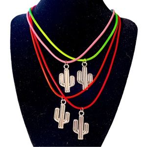 Saguaro Cactus Pendant Necklace